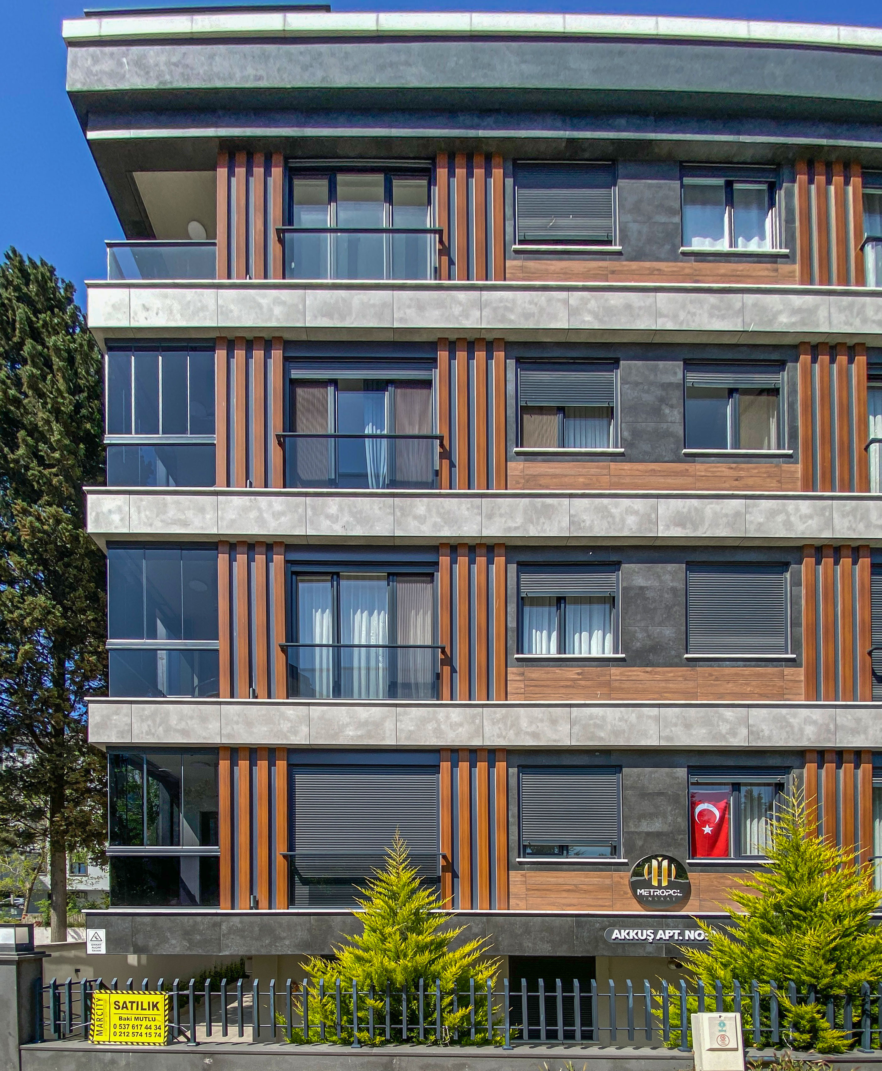 Marcity'den Öğretmen Evi Civarı 3+1 2.Kat 125m²2Yıllık Lüx Daire
